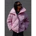 thumbnail image 5 of Abrigo de algodón acolchado de una sola botonadura para mujer, chaquetas cortas acolchadas con cremallera, abrigos sueltos suaves y cálidos, otoño e invierno, 2024, 5 of 5