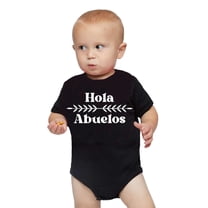 Hola Abuelos Bodysuit, Funny Cute Baby Shower Baby Bodysuit, Newborn, Baby Shower, Gift for baby, Spanish Grandma Grandpa Mexican Hispanic