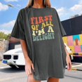 thumbnail image 2 of WEAIXIMIUNG T-Shirts d'Entraînement Femmes Ajustés Mode Décontractée Col Rond T-Shirts Été Manches Courtes Décontracté Ample Imprimés Amusants T-Shirts Haut, 2 of 4