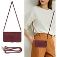 thumbnail image 4 of Fit for iPhone 14 Plus (5G 2022) Wallet Case,[9 Card Slots] [Removable Adjustable Crossbody Necklace Lanyard Shoulder Strap] Zipper PU Leather Case for Women & Men 6.7 Inch,Burgundy, 4 of 15