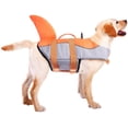 thumbnail image 1 of Dog Life Jacket Ripstop Pet Floatation Vest Saver Swimsuit Preserver for Water Safety at The Pool, Beach, Boating (XL, Orange), 1 of 8