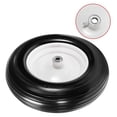 thumbnail image 7 of 4.80/4.00-8" Flat- Solid Tire and Wheel, 14.5" Wheelbarrow Tire-3" Centered Hub, 5/8" Axle Bore Hole,for Wheelbarrow Garden Cart Trolley Wagon Lawn Mover Replacement(1 Pack), 7 of 7