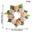 thumbnail image 3 of TIMIFIS A Wreath Dead Branch Hydrangea Wreath Door Decoration Simulation Rattan Display Window Layout Decorative Wall Hanging Wreaths for Front Door, 3 of 8
