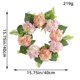 thumbnail image 3 of Hydrangea Wreath with Dead Branches | Artificial Rattan Garland | Spring Welcome Door Decoration | Green Leaf Display | Wedding Holiday Wall Hanging | 1 Pack, 3 of 9