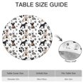 thumbnail image 6 of Schnauzer Dogs with Paw Round Fitted Tablecloth with Elastic Edge,Dining Table Cover Waterproof,Outdoor Round Tablecloth for Camping,Dining,Indoor and Outdoor, 6 of 7