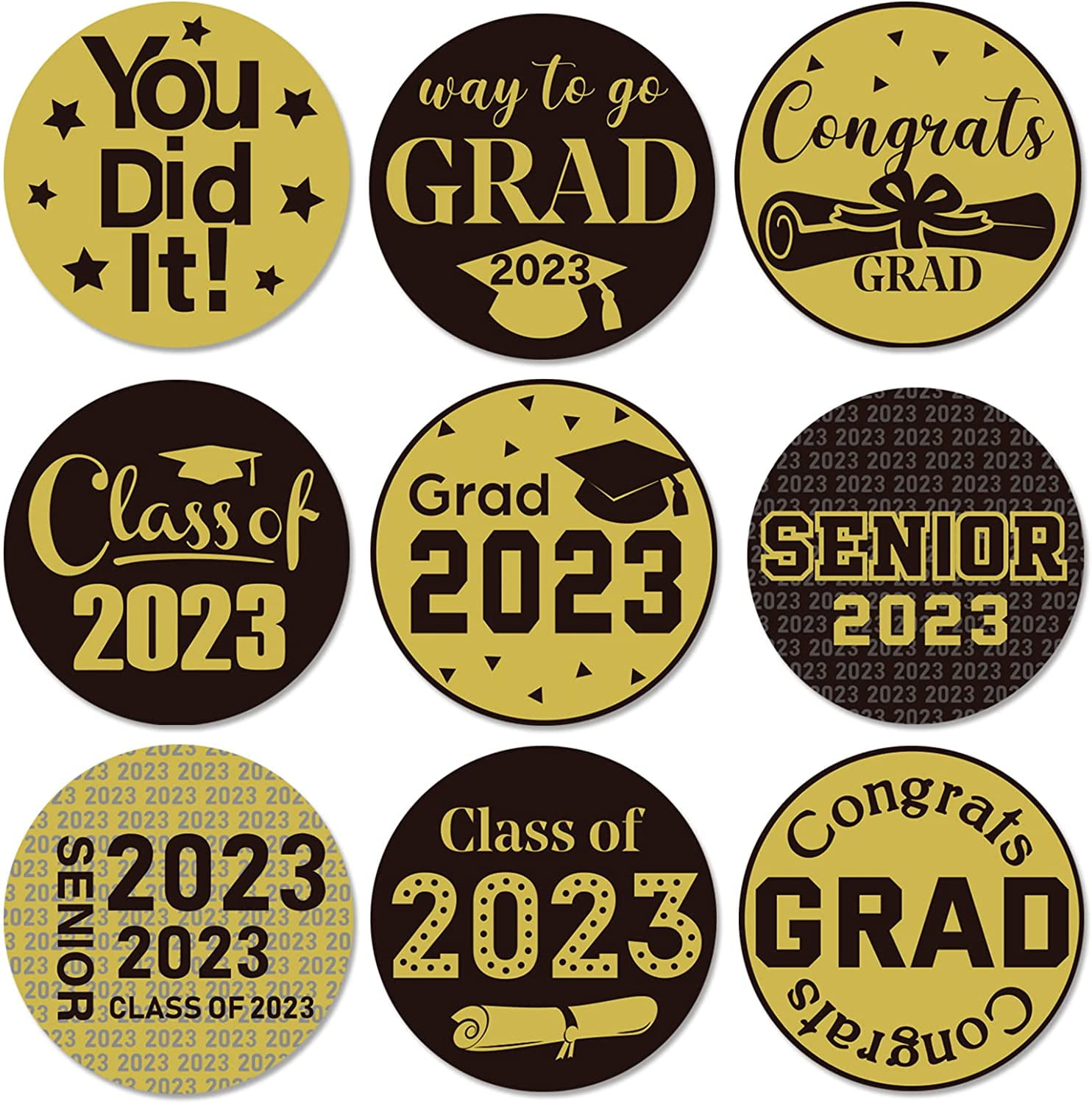 Graduation Party Stickers 2023 504 Pieces of Celebration Decoration