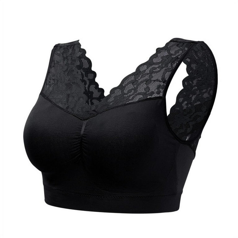 Lace Push Up Bras For Women Sexy Deep V Neck Breathabl Brassiere