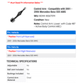 thumbnail image 2 of Control Arm - Compatible with 2001 - 2006 Mercedes-Benz S55 AMG 2002 2003 2004 2005, 2 of 2