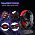 thumbnail image 4 of Gaming Headset Fit for PS4, PS5, PC, Xbox One, EEEkit Over Ear Headphones with Stereo Surround Sound, Noise Cancelling Mic, Soft Ear Pads Fit for Laptop Tablet Mobile Phone Computer, 4 of 9