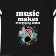thumbnail image 4 of Inktastic Music Makes Everything Better Girls Toddler T-Shirt, 4 of 5
