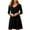 Black, variant on Women's Crew Neck A-Line Midi Dress Summer Casual Long Sleeve with Pockets Comfortable Lightweight Solid Color Dresses