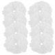 thumbnail image 1 of White Furry Hair Scrunchies Elastic Ponytail Holders for Women Artificial Hair Accessories Bulk Pack of 10, 1 of 5