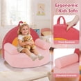 thumbnail image 6 of Infans Kids Couch Toddler Foam Sofa with Soft & Machine-Washable Teddy Fleece Cover, 6 of 7