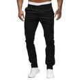 thumbnail image 2 of Pxiakgy Cargo Pants for Men Slim Waist Full Trousers Men's Casual Solid Mid Pocket Length Fashion Pant Men's Pants Mens Cargo Pants Z-Black Xxl, 2 of 9