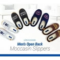 thumbnail image 3 of LIFE IS GOOD Men's Open Back Moccasin Slippers, 303593M - Suede & Fleece Indoor/Outdoor Slip-Ons - Plush & Cozy Scuffs with Soft Foam & Rubber Soles Comfy & Durable Available in Different Designs..., 3 of 8