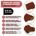 thumbnail image 2 of ELW 5-6 oz 2-2.4mm Nappa Oil Tanned & Waxy Finish Leather Pre-Cuts & Hides  Size: 2 PCS 12"x24" 30.4-61 cm  Besani Color  Full Grain Genuine Craftsman Grade A/B, Leatherworking, Sheets, 2 of 6