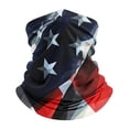 thumbnail image 2 of qinhaie USA Flag Neck Gaiter, Sun Cooling Scarf UV Protection Breathable Face Mask, Seamless Headwrap Headband Balaclava, Hiking Fishing for Men & Women, Watermelon red, 2 of 6