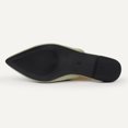 thumbnail image 3 of Hawkwell Women's Backless Slip on Slides Loafer Shoes Flats Comfortable Pointed Toe Mules，Green Suede PU 8 M US, 3 of 5