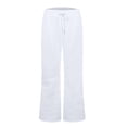 thumbnail image 6 of Straight Leg Sweatpants for Women Women Cargo Pants with Pockets Womens Wide Leg Sweatpants Cargo Pants Women Plus Size Women's Work Pants Camo Cargo Pants for Women, 6 of 7