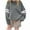 Gray, variant on Kids Colorblock Crew Neck Sweatshirt Boys Girls Loose Long Sleeve Pullover Solid Color Casual Athletic Top for Fall Winter Lazy Weekends(3-14Y)