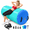 Green Blue-4ft*23.6inch(1.2m*0.6m), variant on Air Roller Gymnastics Inflatable Tumbling Mat
