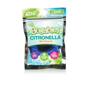 Pic Bugables Citronella Coils Reusable Wristband, One Size Fits All, 1 Pack, Mosquito/Gnats