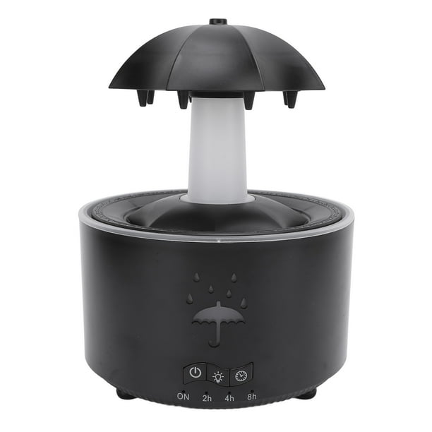 Humidificador De Paraguas De Lluvia, 300 Ml Humidificador De Difusor De Aceite Esencial Pequeño Con Luces De Estado De Ánimo De 7 Colores, 4 Temporizadores Y Control Remoto