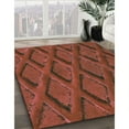 thumbnail image 3 of Ahgly Company Machine Washable Indoor Square Transitional Orange Area Rugs, 7' Square, 3 of 7
