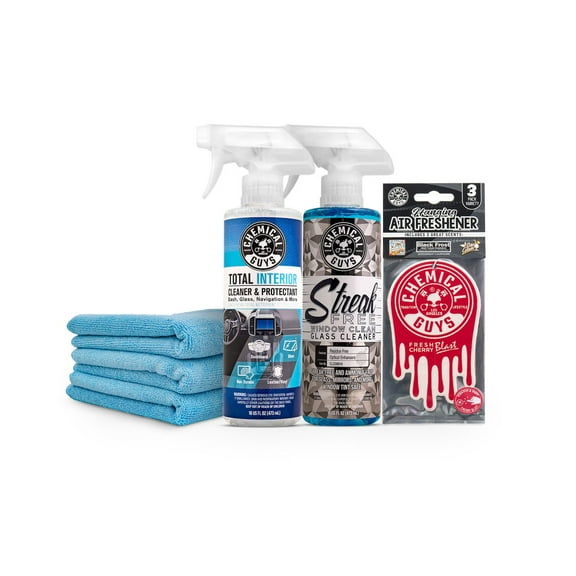 Chemical Guys Interior Cleaning Kit with Hanging Air Fresheners (8 Piece)