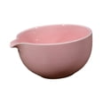 thumbnail image 3 of Cuenco de cerámica para matcha, accesorio para la ceremonia del té, 560 ml, pico vertedor. Rosa, 3 of 9
