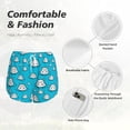 thumbnail image 6 of Lsque Hippo In Water Head Printed Women's Running Shorts with Liner Pockets,Elastic Quick Dry Workout Athletic Gym Yoga Shorts,Womens High Waist Shorts-X-Large, 6 of 9