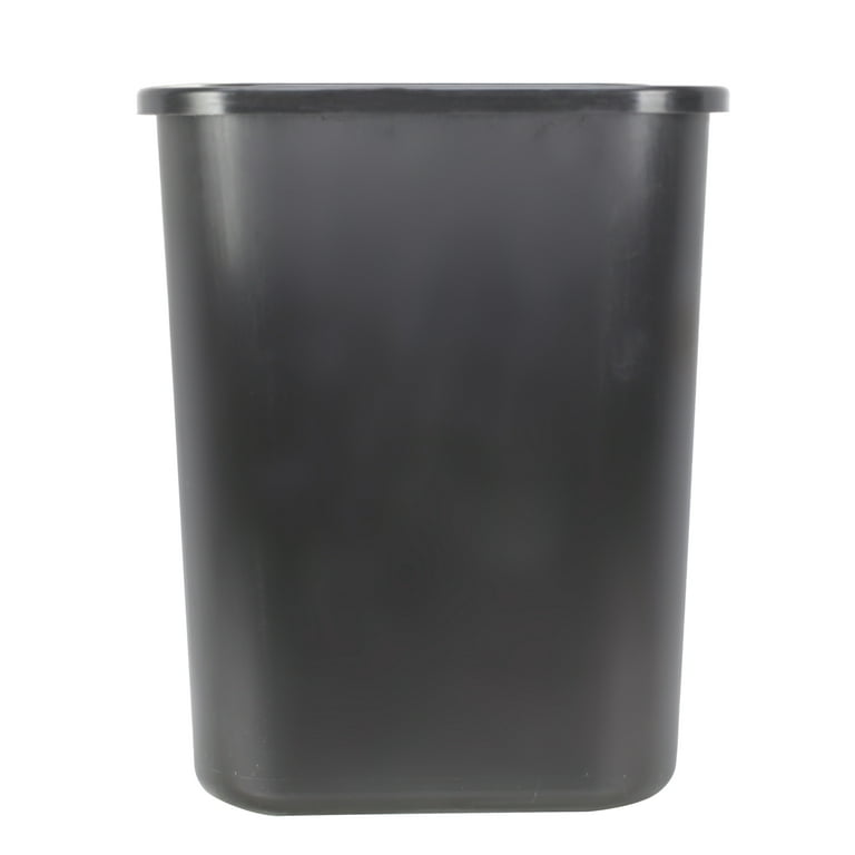 Open Top Waste Basket Black 1.6 Gallon (6 Liter) Stainless Steel Metal Trash  Bag Ring – Displays Outlet – Online Display Signs Retailer