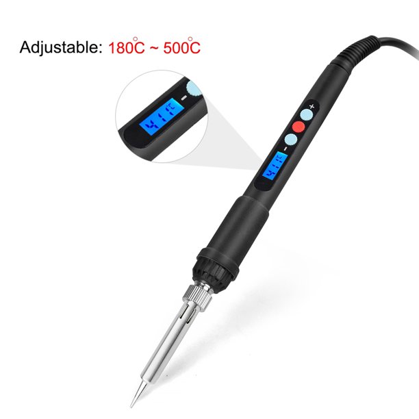 Soldador eléctrico de 60W herramienta de soldadura LCD Digital Control de temperatura de de soldadura, para pasatiempos, Kits, y Sharpla hierro de soldadura de soldadura eléctrica 60w