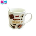 thumbnail image 2 of Taza Cerámica Feliz Día del Padre Cuchara y Tapa Caja Regalo cafe HEROE, 2 of 7