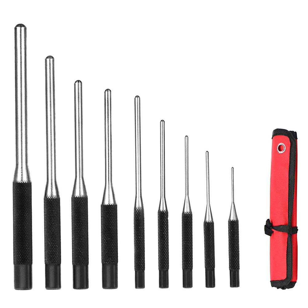 Roll Pin Punch Set Hand Pin Removal Tool Carbon Steel Roll Pin Punch Kit 1Set,High hardness