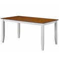 thumbnail image 2 of Bowery Hill 5-Piece Farmhouse Wood Dining Set in Cream/Honey Oak, 2 of 3