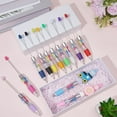 thumbnail image 3 of 12Pcs Beads Pens Beadable Pen Bulk Colorful Plastic Creative Retractable Shaft Ballpoint Ink Beaded Pens Mixed Color, 3 of 4
