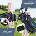 thumbnail image 6 of Gymax 9.5" Golf Cart Bag w/14 Divider Rain Hood Cooler Bag 8 Pockets, 6 of 10