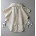 thumbnail image 3 of Camicover  Striped Detachable Collar Half Shirt Blouse Dickey Collar Elegant for Women Girls, 3 of 5