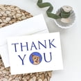 thumbnail image 2 of Yorkie Blue and Gold Thank You Greeting Cards and Envelopes Pack of 8 7 in x 5 in, 2 of 3