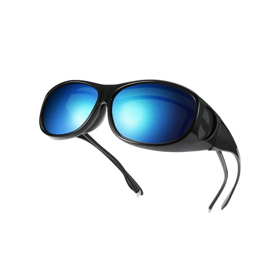 TINHAO Fit Over Wrap Sunglasses Polarized Wear Over Eyeglasses 100% UV Protection for Men and Women