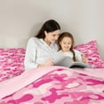 thumbnail image 4 of Feelyou Chic Camouflage Abstract Bedding Comforter Set 7pcs, Modern Fashion Camo Queen Bedding Sets, Teens Kids Boys Girls Reversible Queen Sheet Sets, Microfiber Bedroom Decor, 4 of 7