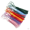 thumbnail image 1 of 60 piezas de mini borlas artesanales suaves sedosas multicolores hechas con bucles, 1 of 6