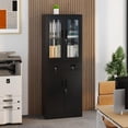 thumbnail image 3 of EastVita Armoire de Rangement en Métal Verrouillable Armoire de Rangement Verrouillable avec 2 Tiroirs et 2 Tablettes Ajustables, 3 of 7