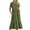 Army Green, variant on GaThRRgYP Womens Summer Casual T-shirt Dress,Women's Summer Casual Short Sleeve Crewneck Dress Casual Flowy Tiered Maxi Beach Dress with Pockets