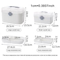 thumbnail image 2 of Medicine Storage Box Emergency First Container Tools Aid Pillboxes Container Multilayer Portable Handle Chest Drawer Accessories Large, 2 of 9