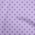 thumbnail image 1 of oneOone Cotton Poplin Twill Medium Purple Fabric Florals Sewing Material Print Fabric By The Yard 56 Inch Wide, 1 of 5
