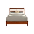 thumbnail image 3 of Alpine Furniture Flynn Queen Wood Bed with Slat Back Headboard in Acorn (Brown), 3 of 7