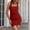 🔥 Red, variant on Sentmoon Women Dress Regular Fit Sleeveless Square Neck 2026 Summer Plus Size Formal Dresses for Women Solid Color Dinner Dress Soft and Comfortable for Work and Office XL