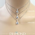 thumbnail image 5 of 1 Carat Round Pure Brilliance Solitaire Necklace Simulate Diamond Necklace,Silver and Pure Brilliance Zirconia - Rose Gold Plated, 5 of 7